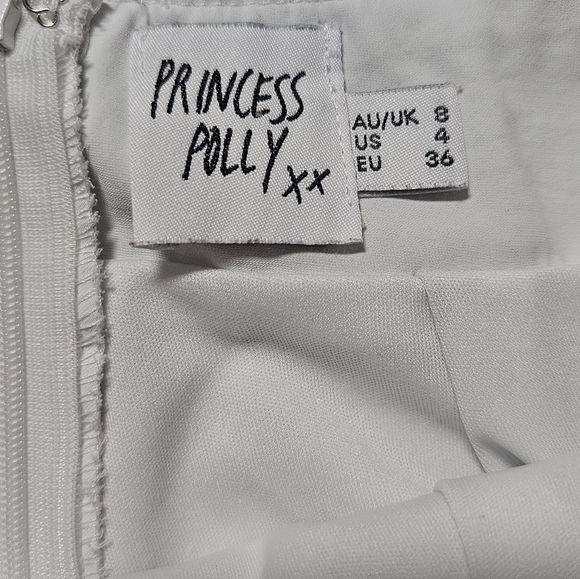Princess Polly White Skort Size 4 - Picture 3 of 9